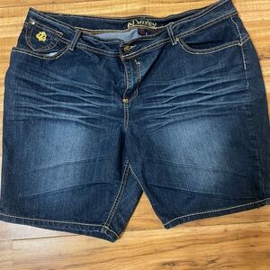 Dereon Dark Blue Jean Shorts